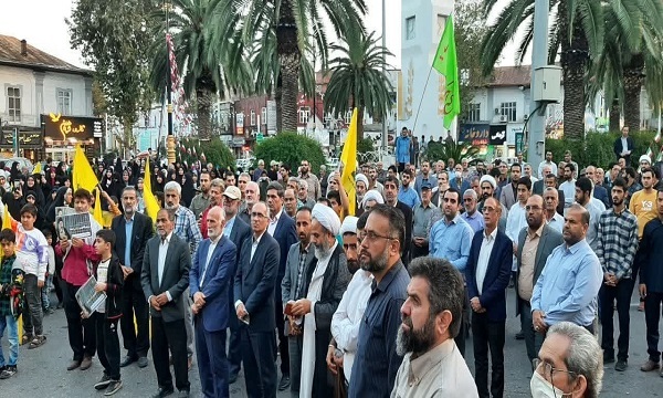 جشن مردمی «راهیان قدس» در قائمشهر برگزار شد
