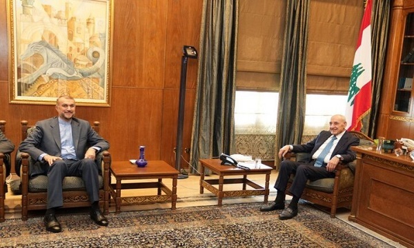 امیرعبداللهیان با رئیس مجلس لبنان دیدار کرد