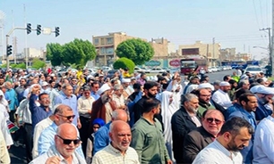 مردم اهواز برای حمایت از ملت فلسطین راهپیمایی کردند