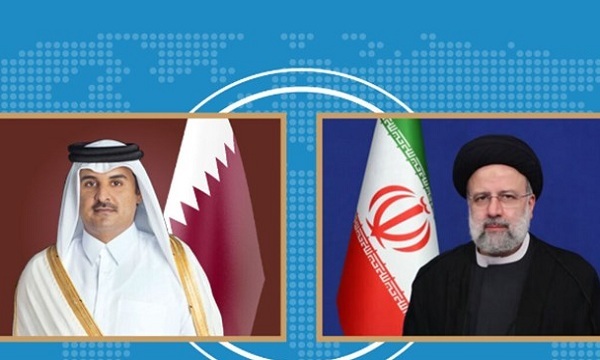 رئیسی و امیر قطر درباره تحولات غزه گفت‌وگو کردند