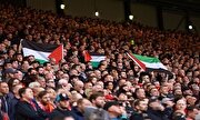 پرچم فلسطین در لیگ برتر انگلیس هم بالا رفت+ تصاویر