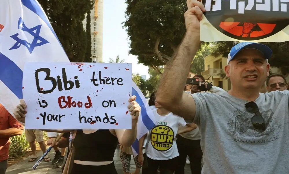 تظاهرات دوباره علیه نتانیاهو در تل‌آویو