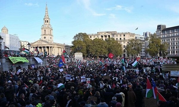 حامیان فلسطین در واشنگتن، لندن، برلین و پاریس به خیابان‌ها آمدند