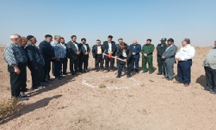 کلنگ ساخت یادمان شهید گمنام روستای یحیی آباد قزوین به زمین زده شد