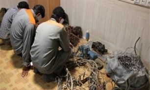 ۷۰۰ کیلو سیم برق از باند سارقان در اصفهان کشف شد