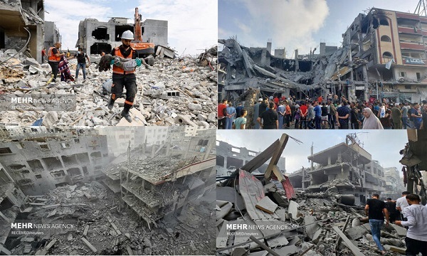 اذعان شبکه آمریکایی به بمباران دیوانه‌وار غزه