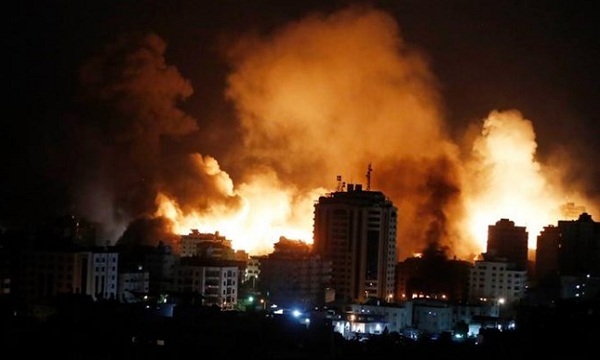 آسیب دیدن بیمارستان القدس غزه در پی بمباران‌های رژیم صهیونیستی