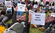 فیلم/ حرکت دانشجویان دانشگاه هاروارد در اعتراض به نسل‌کشی اسرائیل