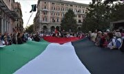 فیلم/ ابراز نفرت از رژیم صهیونیستی در قلب ایتالیا