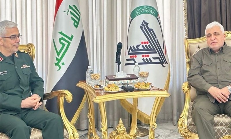 سرلشکر باقری با رئیس حشدالشعبی عراق دیدار کرد