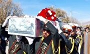تصاویر/ استقبال از پیکر مطهر شهدای گمنام دوران دفاع مقدس در یاسوج