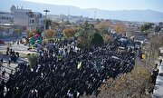 تصاویر/ حضور مردم «کوهنانی» در مراسم  تشییع شهید گمنام