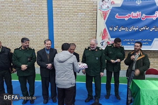 افتتاح ۳ طرح بزرگ عمرانی به مناسبت هفته بسیج در شهرستان بهار+تصاویر