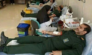 اهداء ۱۵ هزار سی سی خون، توسط کارکنان سپاه شهرستان جهرم