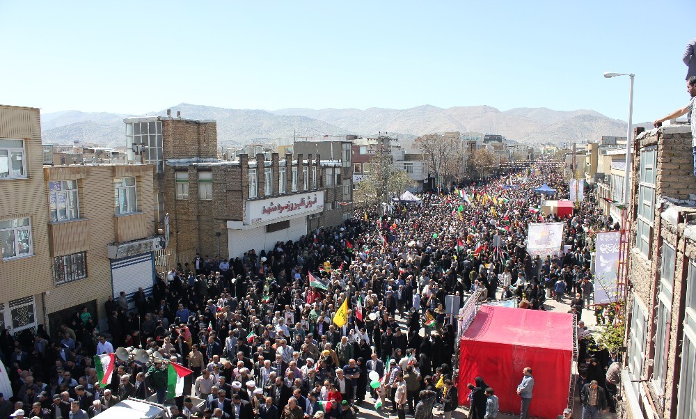 تصاویر/ حضور پرشور مردم انقلابی اراک در راهپیمایی روز قدس