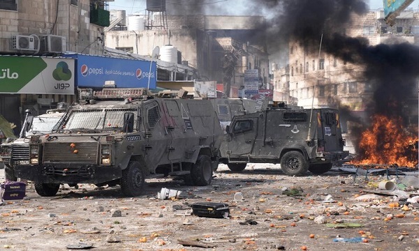 حمله نیروهای فلسطینی مستقر در کرانه باختری به نظامیان صهیونیست