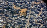 نمای هوایی از حجم گسترده ویرانی‌ها در شهر غزه+ تصاویر