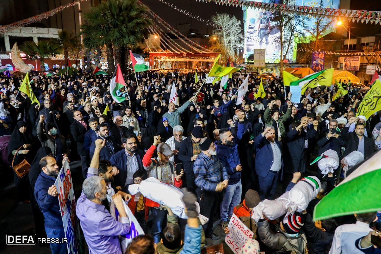 تجمع مردم انقلابی تهران در میدان فلسطین+ عکس و فیلم