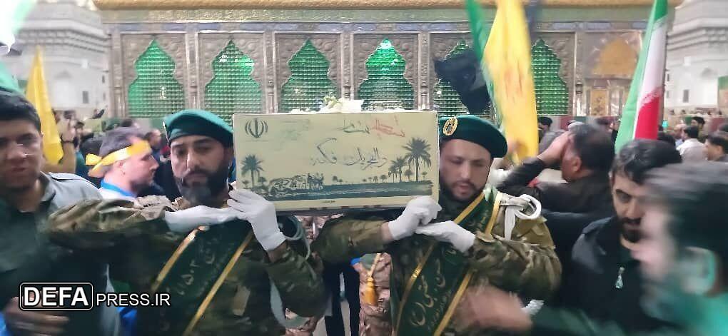 تشییع پیکرهای مطهر ۱۸ شهید گمنام در حرم امام خمینی (ره)