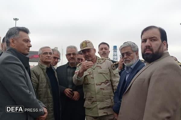 بازديد معاون سیاسی امنیتی استانداري خراسان رضوی از حوزه هنگ مرزي درگز+ تصاویر