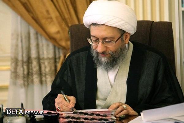 آیت‌الله آملی لاریجانی: جامعه‌ای بر پایه اصول متعالی اسلام؛ در گرو الگوگیری از اهداف شهید سلیمانی