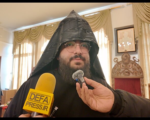 فیلم/ نماینده اسقف اعظم ارامنه در ایران: ارامنه از هر مظلوم آزاده‌ای حمایت می‌کنند/ انشاءالله صلح و آرامش در غزه و فلسطین حاکم شود