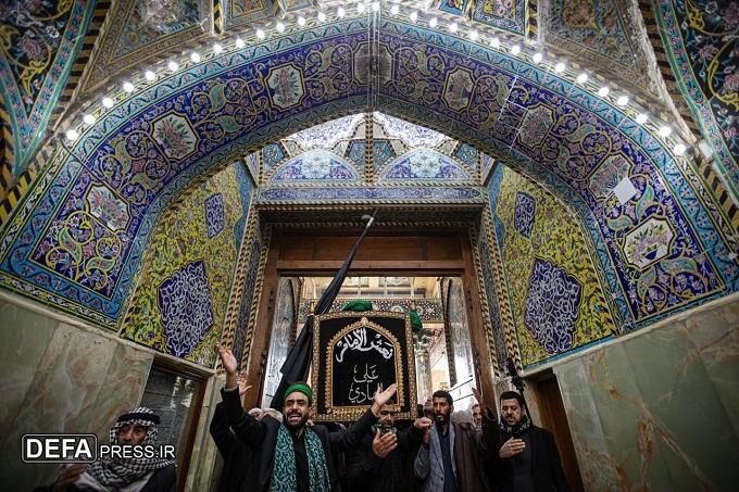 آیین تشییع جنازه نمادین امام هادی (ع) در کربلا برگزار شد+ تصاویر