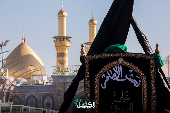 آیین تشییع جنازه نمادین امام هادی (ع) در کربلا برگزار شد+ تصاویر