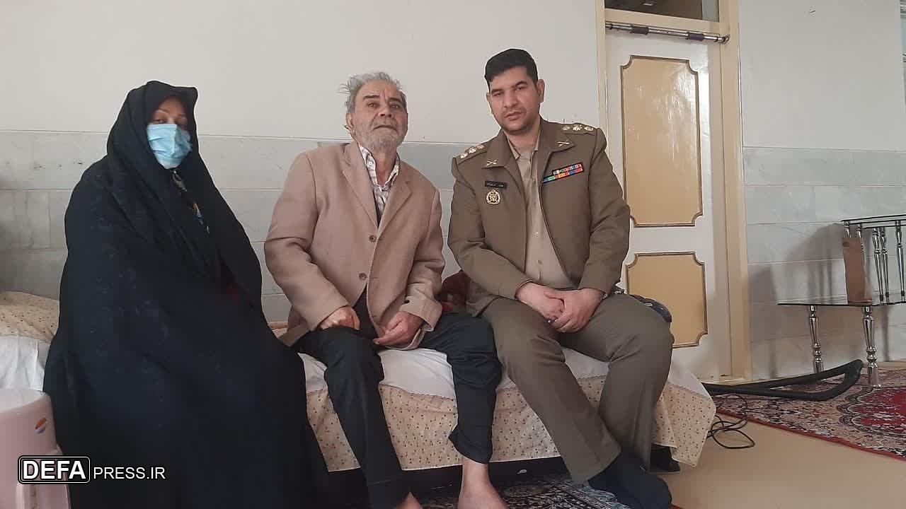 دیدار نماینده آجا در حفظ آثار با جانباز ارتش جمهوری اسلامی در استان یزد+تصاویر