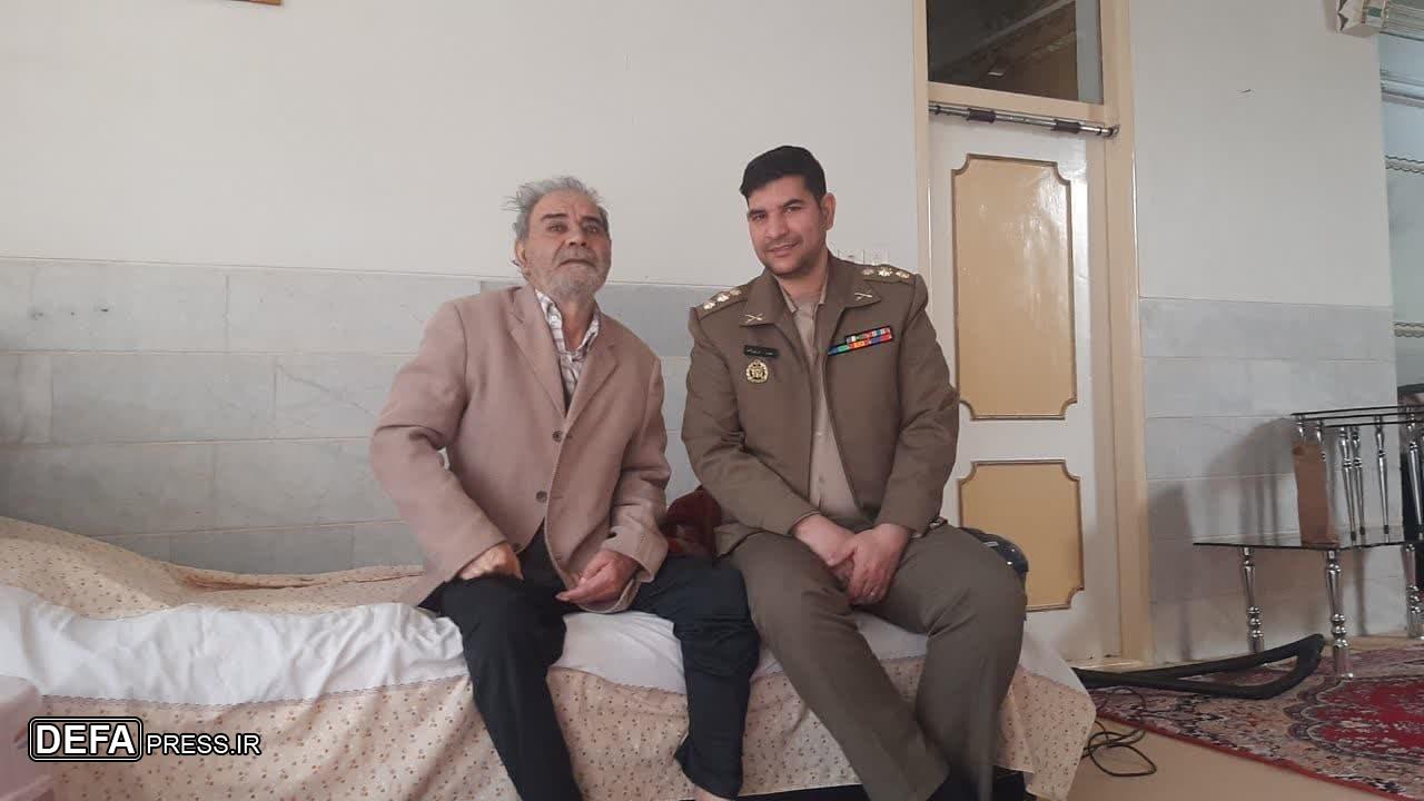 دیدار نماینده آجا در حفظ آثار با جانباز ارتش جمهوری اسلامی در استان یزد+تصاویر