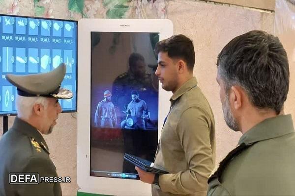بازدید جانشین آماد و پشتیبانی قرارگاه خاتم الانبیا از غرفه لرستان در نمایشگاه دستاورد‌های بنیاد حفظ آثار دفاع مقدس در حوزه فضای مجازی و فناوری‌های نوین+ تصاویر