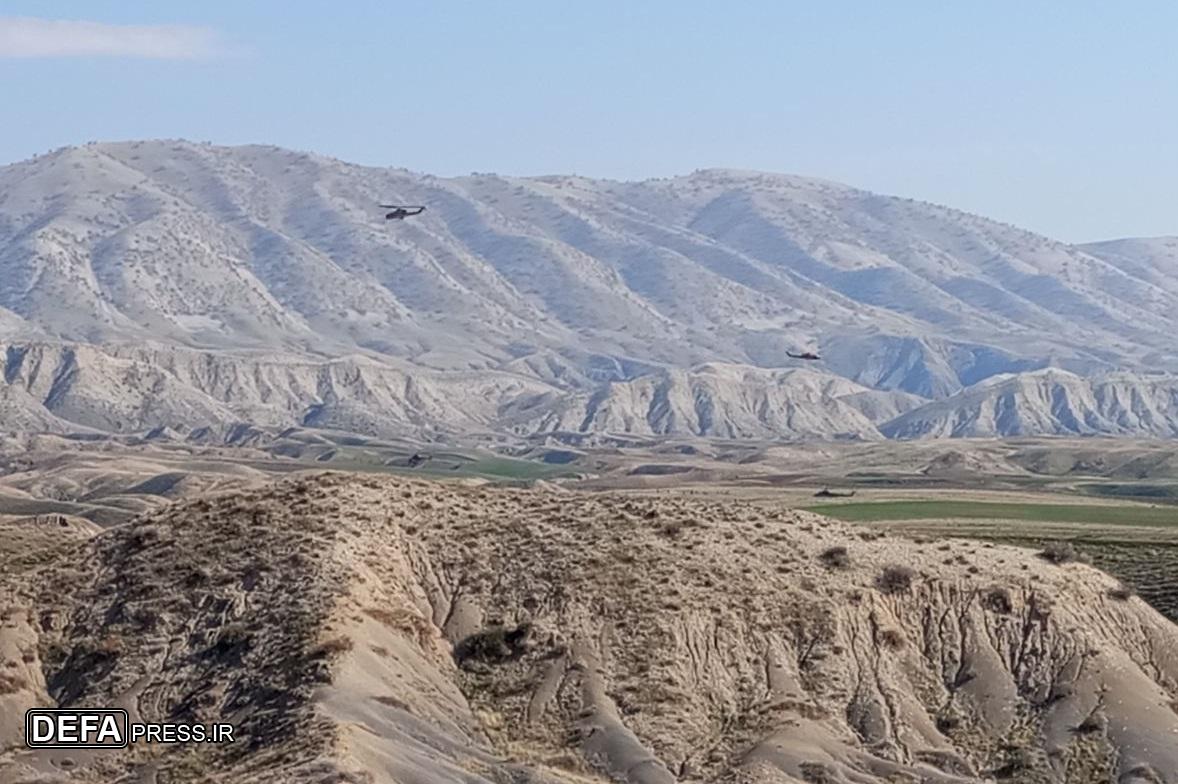 تیراندازی تمرینی بالگردهای نیروی زمینی سپاه