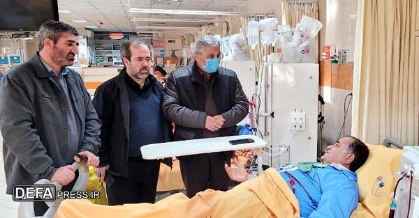 عیادت سرپرست بنیاد شهید آذربایجان‌شرقی از 2 جانباز در تبریز