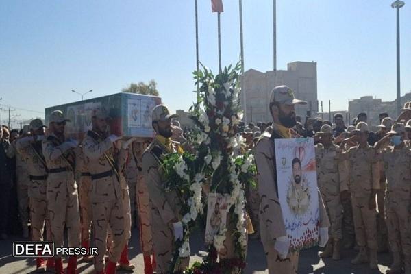 پیکر شهید قائم وکیلی ملاشاهی در زاهدان تشییع شد