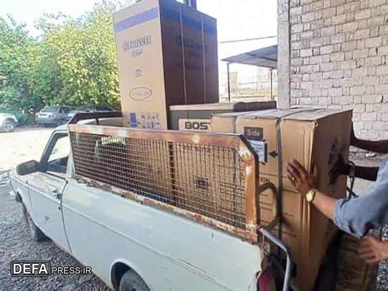 اهدای 67 دستگاه لوازم ضروری زندگی به نیازمندان رودانی