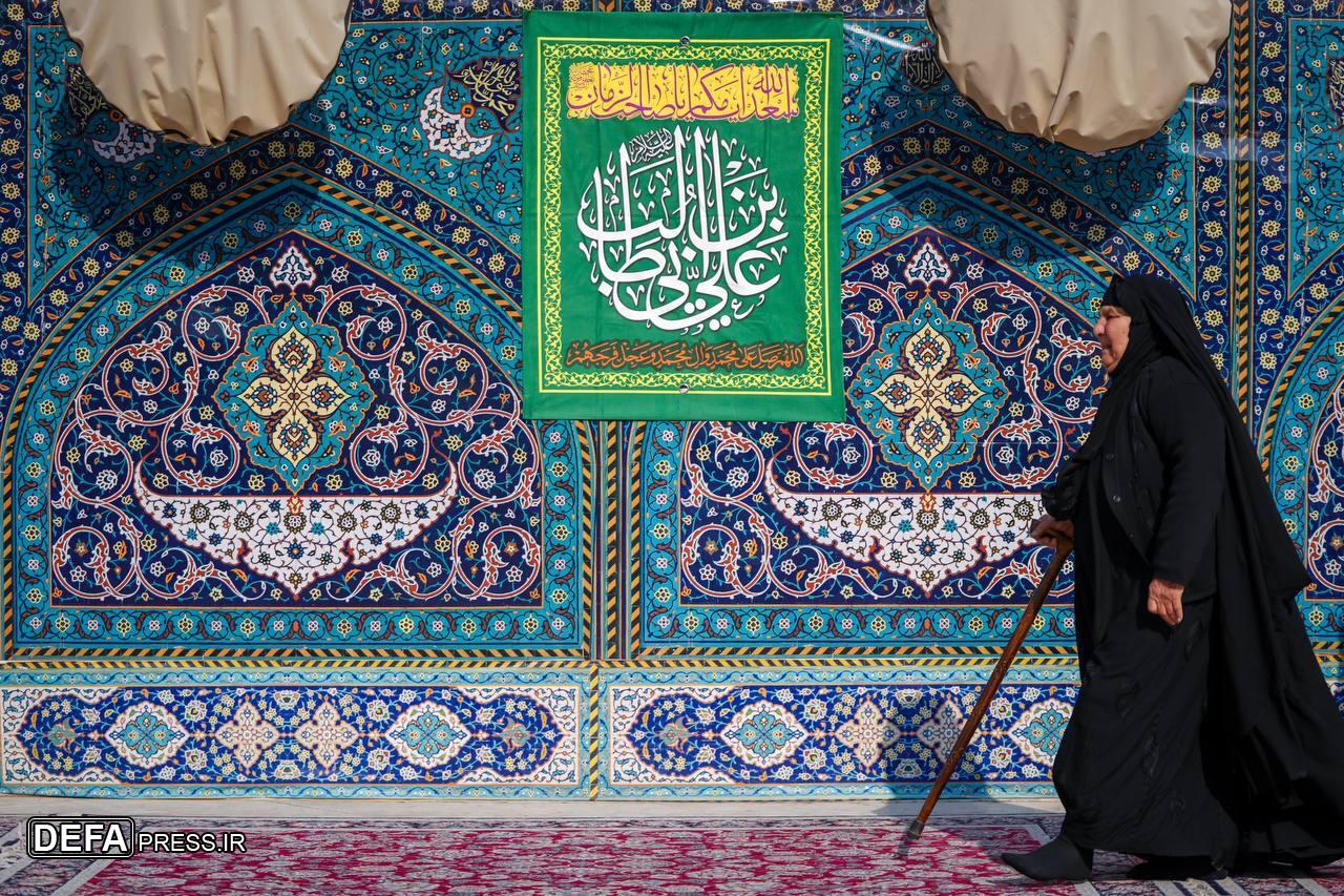 حرم‌های اهل بیت (ع) غرق در شادی روز پدر شدند+ تصاویر