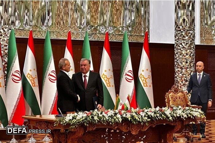 امضای ۲۳ یادداشت و سند همکاری مشترک میان ایران و تاجیکستان
