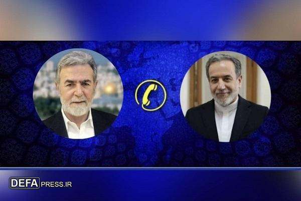 گفت‌وگوی تلفنی عراقچی و دبیرکل جهاد اسلامی فلسطین