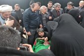 آیین وداع با پیکر شهیدان رازینی و مقیسه برگزار شد