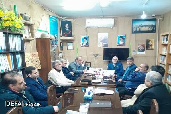 حضور جانشین فرمانده سپاه امام رضا (ع) در دفتر انجمن راویان فتح رضوی+ تصاویر