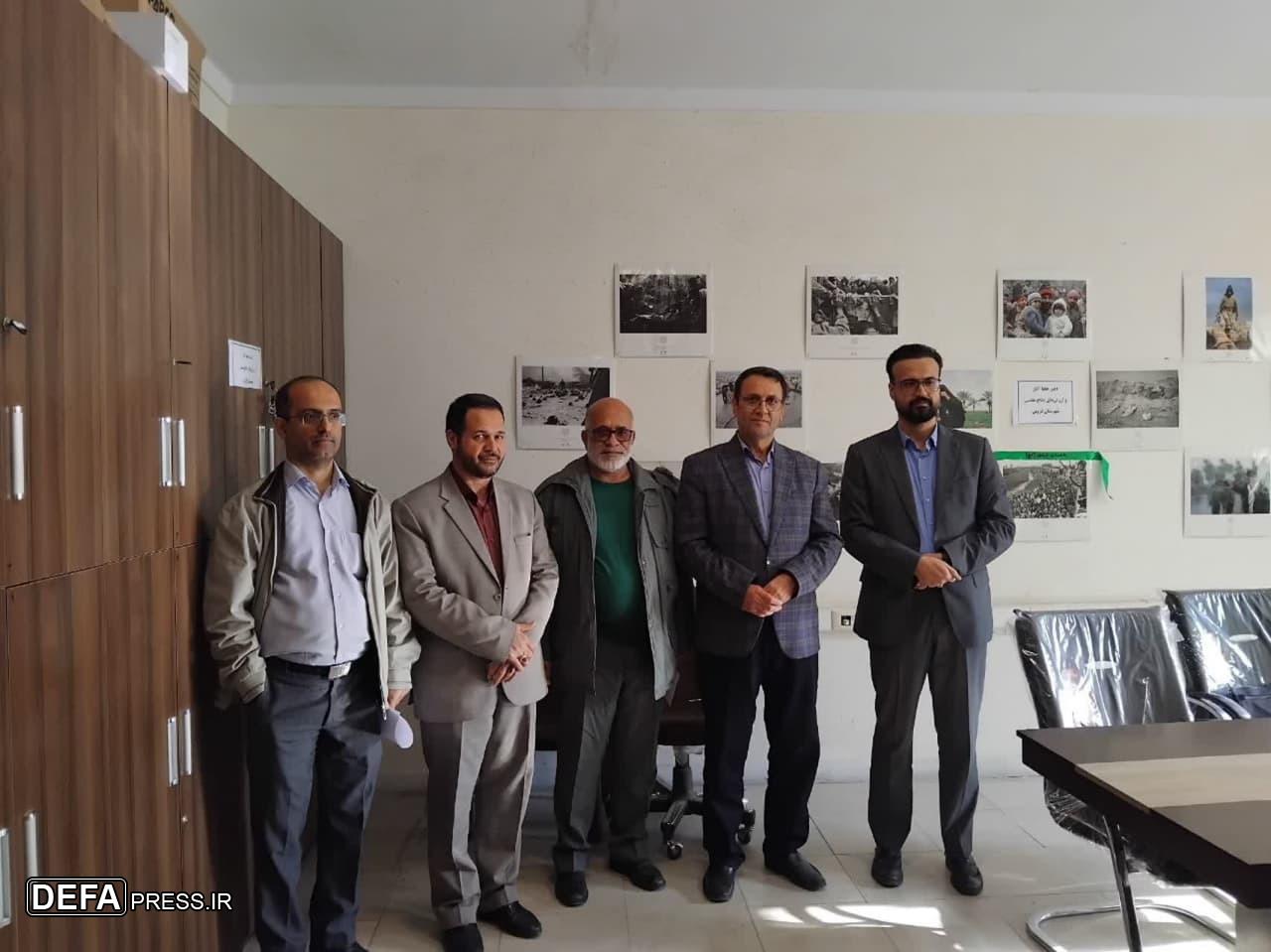 بازدید فرماندار قزوین از دفتر حفظ آثار و نشر ارزش‌های دفاع مقدس شهرستان قزوین