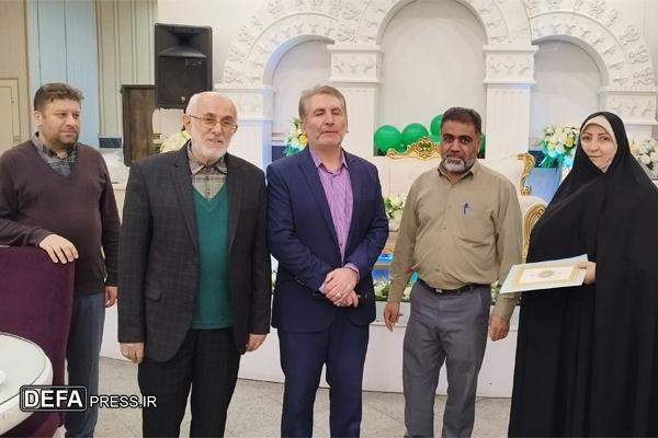 تجلیل از همسران کارکنان اداره کل حفظ آثار دفاع مقدس استان قزوین به مناسبت روز زن