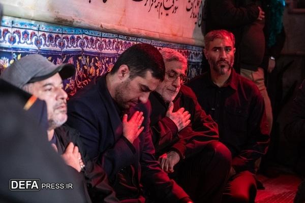 حضور سردار قاآنی در مراسم اولین سالگرد شهادت «سید رضی موسوی»