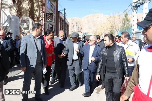 معاون امنیتی وزیر کشور از محدوده گلزار شهدای کرمان دیدار کرد+تصاویر