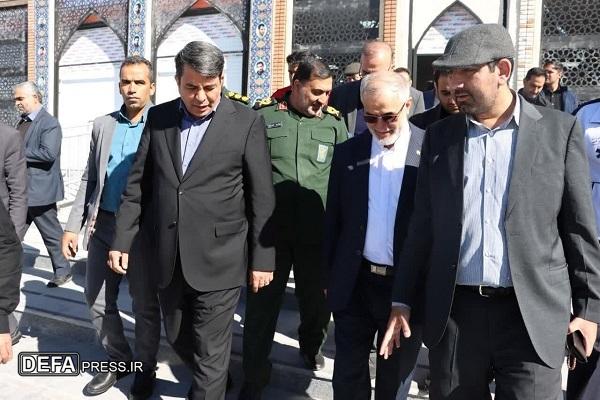 معاون امنیتی وزیر کشور از محدوده گلزار شهدای کرمان دیدار کرد+تصاویر