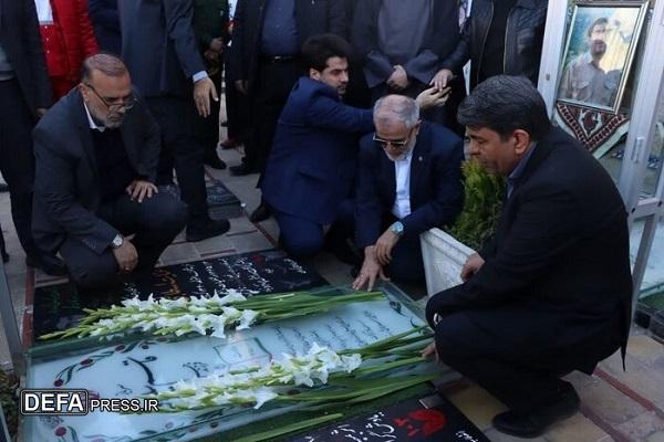 معاون امنیتی وزیر کشور از محدوده گلزار شهدای کرمان دیدار کرد+تصاویر