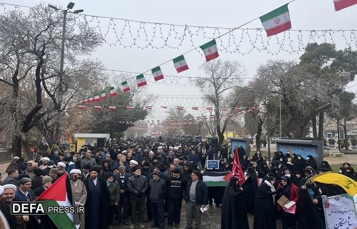 مراسم «حماسه ۹ دی» در قزوین برگزار شد