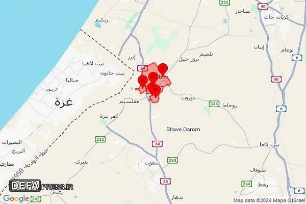 حمله موشکی از غزه به شهرک صهیونیستی سدیروت