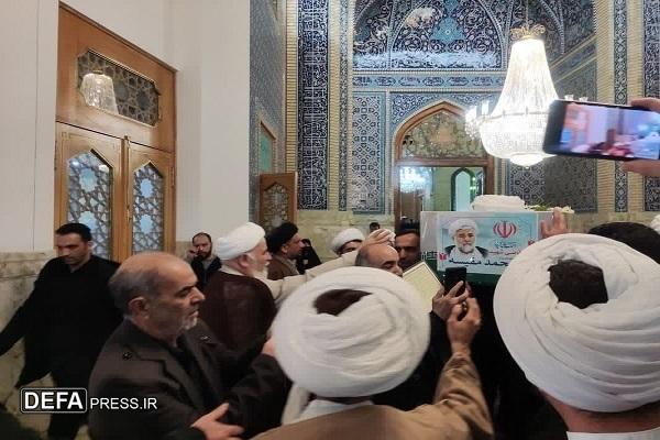 برگزاری مراسم تشییع پیکر شهیدان حجج‌الاسلام والمسلمین رازینی و مقیسه در قم