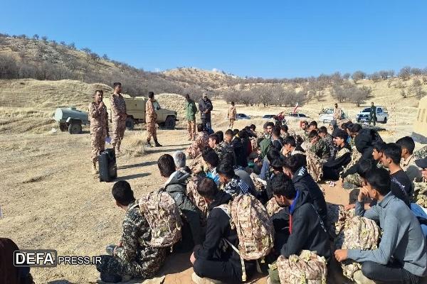 برگزاری تمرینات تاکتیکی گردان ۴۸۹ امام رضا (ع) شهر چیتاب